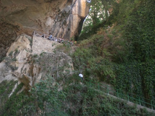 Altura impresionante, que bajamos y subimos.