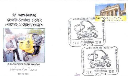 .ALEMANIA 2011. MATASELLO ESPECIAL. BUZON MOVIL EN MOTO BMW-C1 Ok.jpg