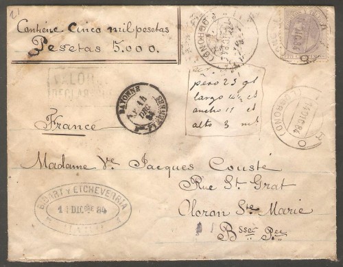 Certificado de V. D. por 5.000 ptas. Haro a Olorón (Francia).jpg