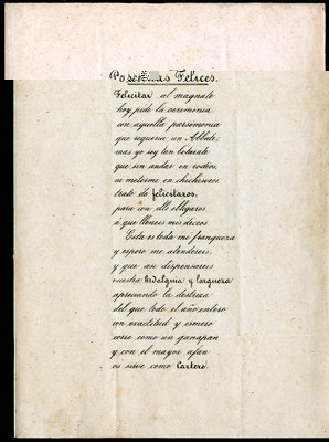 Felicitación del Cartero - 1855 Interior