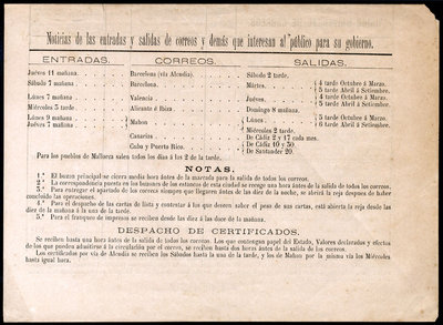 Felicitación del Cartero - 1883 Dorso de la hoja doblada