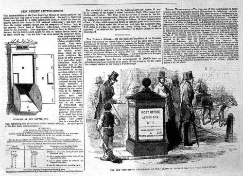 1855 Earl Carlisle Post Office Letter Box Fleet London Texto 1.jpg