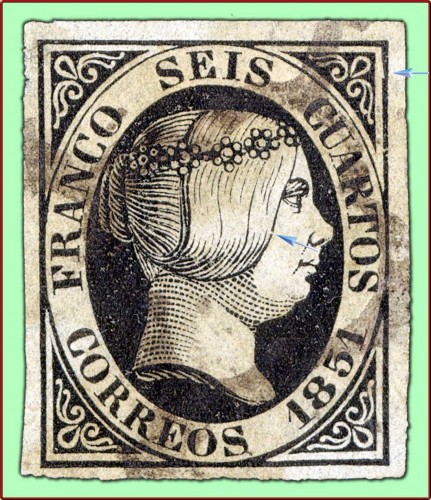 #6 D049, sello tipo de Primera Tirada