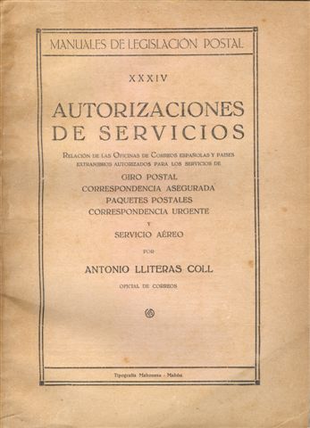 Manuales de Legislación Postal. XXXIV. Autorizaciones de Servicios. Baja.jpg