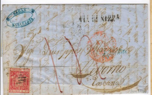 1854 Envuelta de Barcelona a Toscana Via di Nizza del.jpg