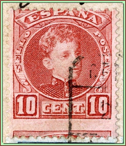 243 variedad dentado desplazado en carta Certificada, detalle