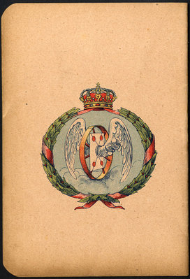 Felicitación del Cartero - Barcelona 1915 librillo-dorso