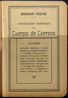 Felicitación del Cartero - Barcelona 1915 librillo-present