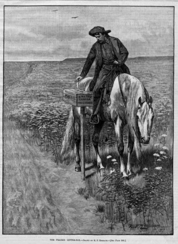 POSTAL HISTORY, HORSE LETTER CARRIER PRAIRIE LETTER-BOX.jpg