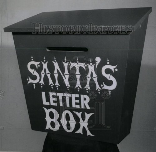 1957 Press Photo Santas Letter Box Ok.jpg