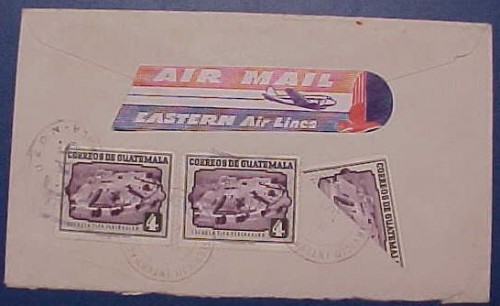 GUATEMALA CITY BISECT 1952 BUZON TO HOLLYWOOD RARE.jpg