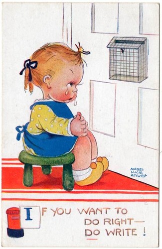 1929 MABEL LUCIE ATTWELL Do Write Letterbox Postcard.jpg