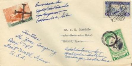 1950 cover from spain to Costa Rica to San marino to US Ok.jpg