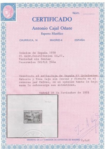 Certificado sin numerar???