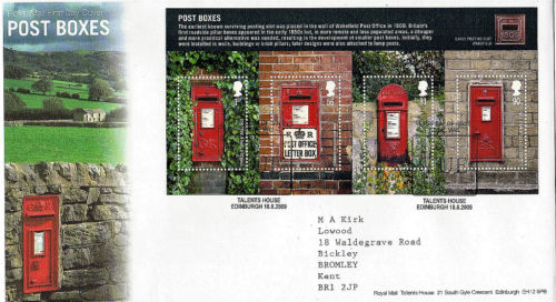 2009 POST BOXES ROYAL MAIL FIRST DAY COVER SHS.jpg