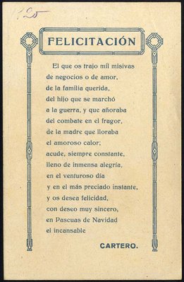 Felicitación del Cartero - 1920-dors