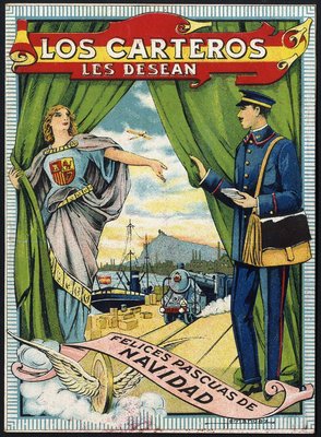 Felicitación del Cartero - librillo 1922-anv