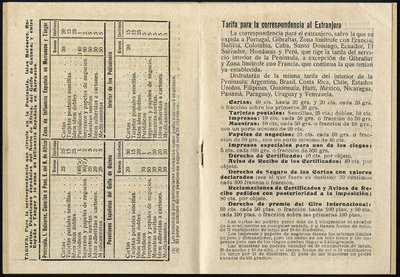 Felicitación del Cartero - librillo 1922-int