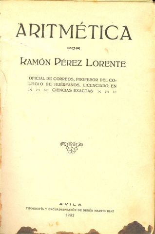 Aritmética. Ramón Pérez Lorente. 1932. Baja.jpg