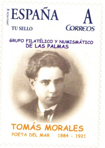 Sello personalizado. Las Palmas de Gran Canaria. 2011. Poeta Tomás Morales.jpg