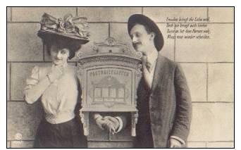 279191 Post, Briefkasten, Serienkarte Nr. 1538-1, Paar, o 1905 Erh. I-II Ok.jpg