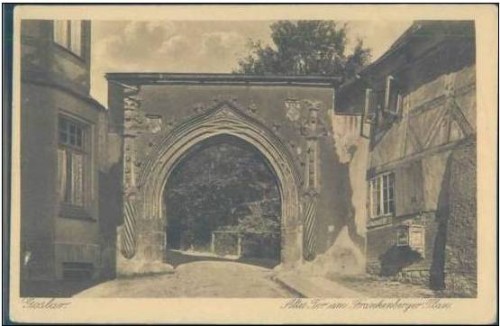 Ak Goslar, Briefkasten am Alten Tor, Frankenberger Ok.jpg