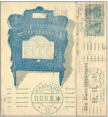 AK Hamburg Briefkasten Post-Kuriosum 11.11.11#62 Ok.jpg