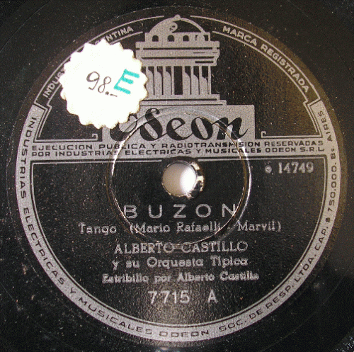 ALBERTO CASTILLO 78 rpm BUZON  EL CARRERITO #7715.gif