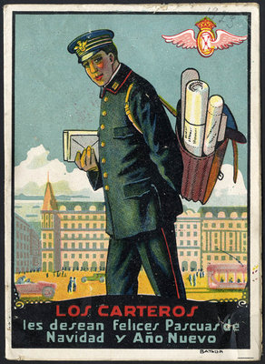 Felicitación del Cartero - librillo 1923-anv