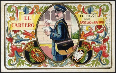 Felicitación del Cartero - 1923-anv-sin cenefa