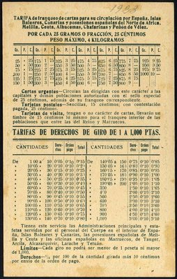 Felicitación del Cartero - 1923-dors-sin cenefa
