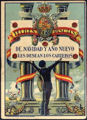 Felicitación del Cartero - librillo 1924-anv