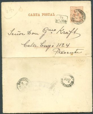 ARGENTINA 1892 PS LETTER CARD BUZON # 14.jpg