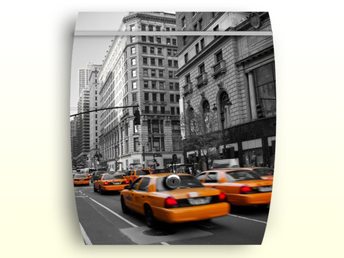 Dänischer Edelstahl Design Briefkasten New York Taxi Postkasten Letterbox US 1.jpg