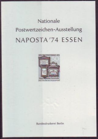 Bund 825 SCHWARZDRUCK ESSEN 1974 NAPOSTA BRIEFKASTEN Ok.jpg