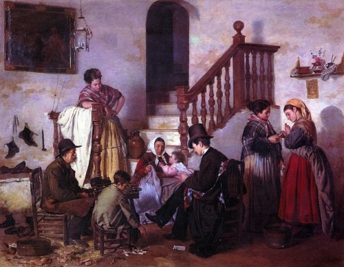 La Lectura de la Carta. Manuel Gómez-Moreno (1876). Colección Diputación de Granada