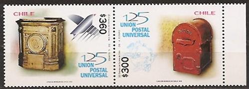 Chile Weltpostverein UPU Briefkästen ZD 1999 1913-14.jpg