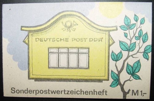DDR ALLEMAGNE ORIENTALE CARNET BOOKLET COUVERTURE BOITE AUX LETTRES TIMBRES BRUNO LEUSCHNER rev Ok.jpg