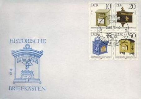 DDR 1984 Letter Boxes Block FDC Ok.jpg