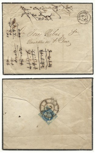Barcelona luto. 1862