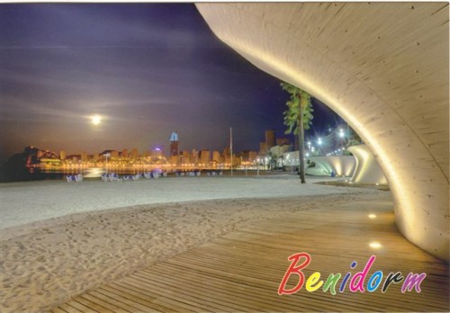 Benidorm 05. Playa de Poniente Nocturno. Anverso. Baja.jpg