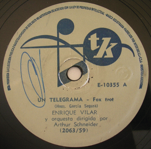 ENRIQUE VILAR 78 rpm UN TELEGRAMA 10355.gif