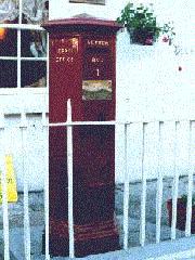 Early British pillar box in Union Street, Guernsey (c) Rosalind Wicht.jpg