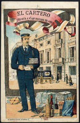 Felicitación del Cartero - 1925aprox-anv