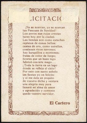 Felicitación del Cartero - 1928-anv