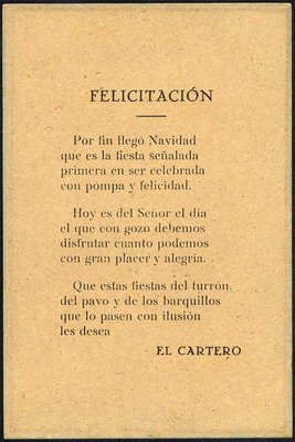 Felicitación del Cartero - 1928-dors