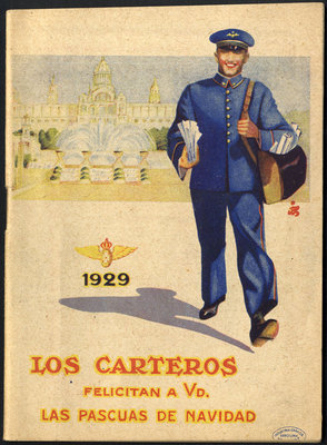 Felicitación del Cartero - 1928-anv-librillo