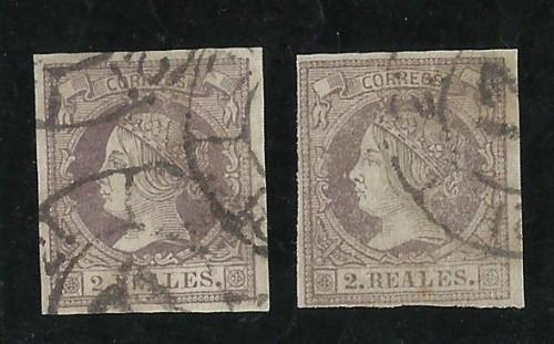 1860. 2 reales RC modificada Burgos