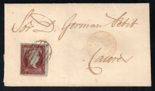 Puebla de la Calzada a Cáceres (2-4-1855)