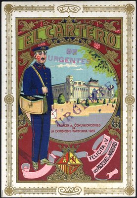 Felicitación del Cartero - 1929 - anv-Urgentes